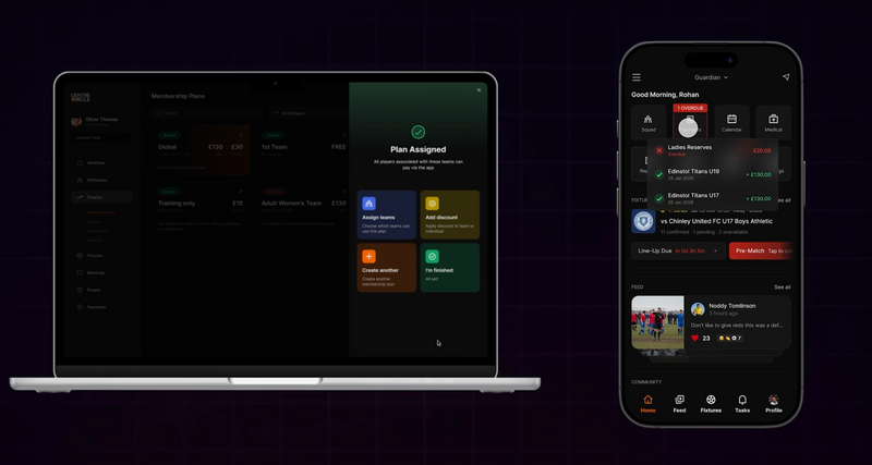 Centre Circle Adds Payments Tool for Grassroots Football Clubs