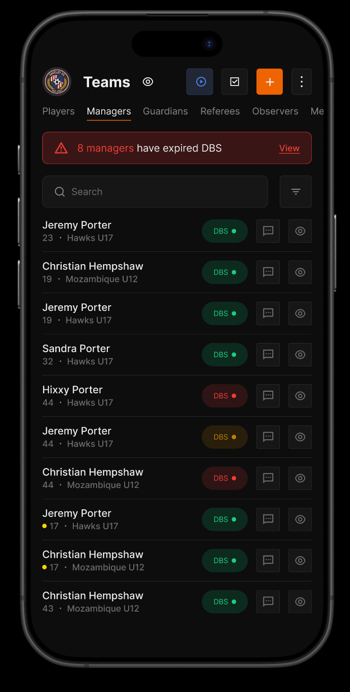 Club Secretary screenshot 1